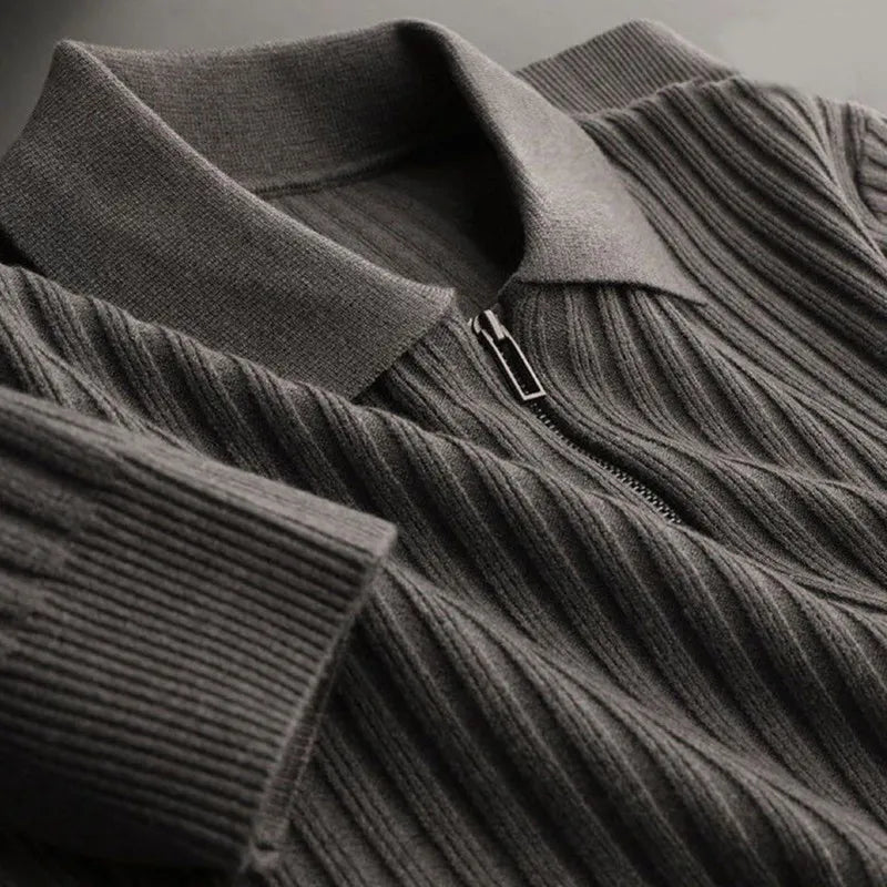 Polopullover für Herren, Reißverschluss | Winter 2