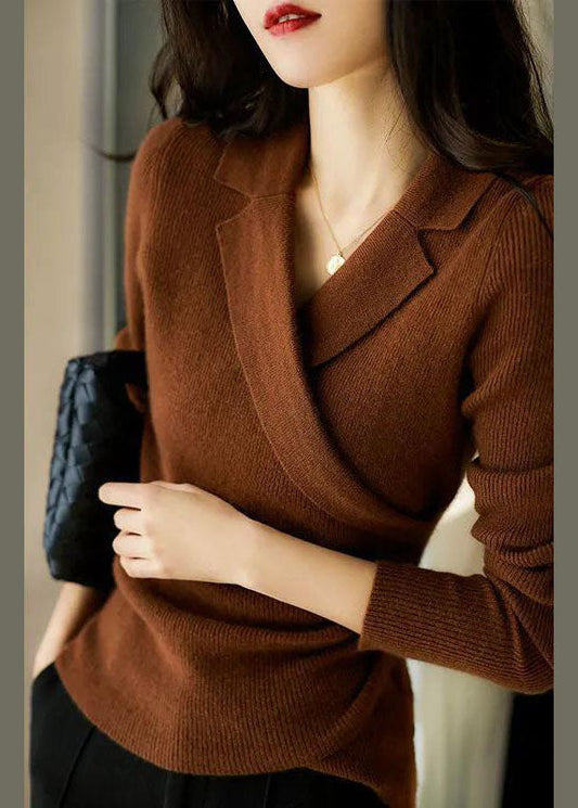 Pullover mit Peter-Pan-Kragen für Damen | Asymmetrisches Design 0