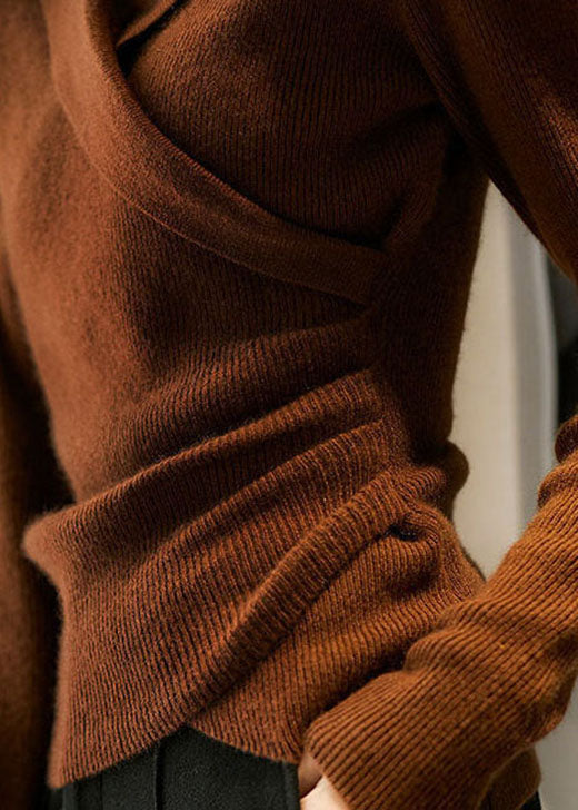 Pullover mit Peter-Pan-Kragen für Damen | Asymmetrisches Design 1