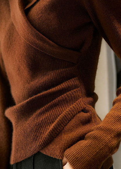 Pullover mit Peter-Pan-Kragen für Damen | Asymmetrisches Design 1