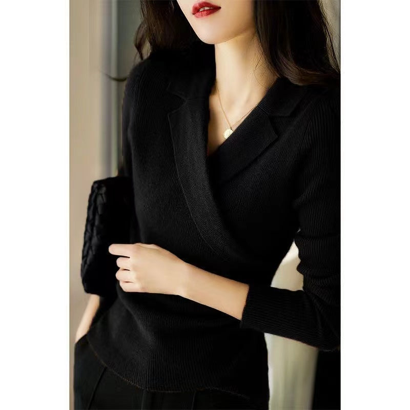 Pullover mit Peter-Pan-Kragen für Damen | Asymmetrisches Design 3