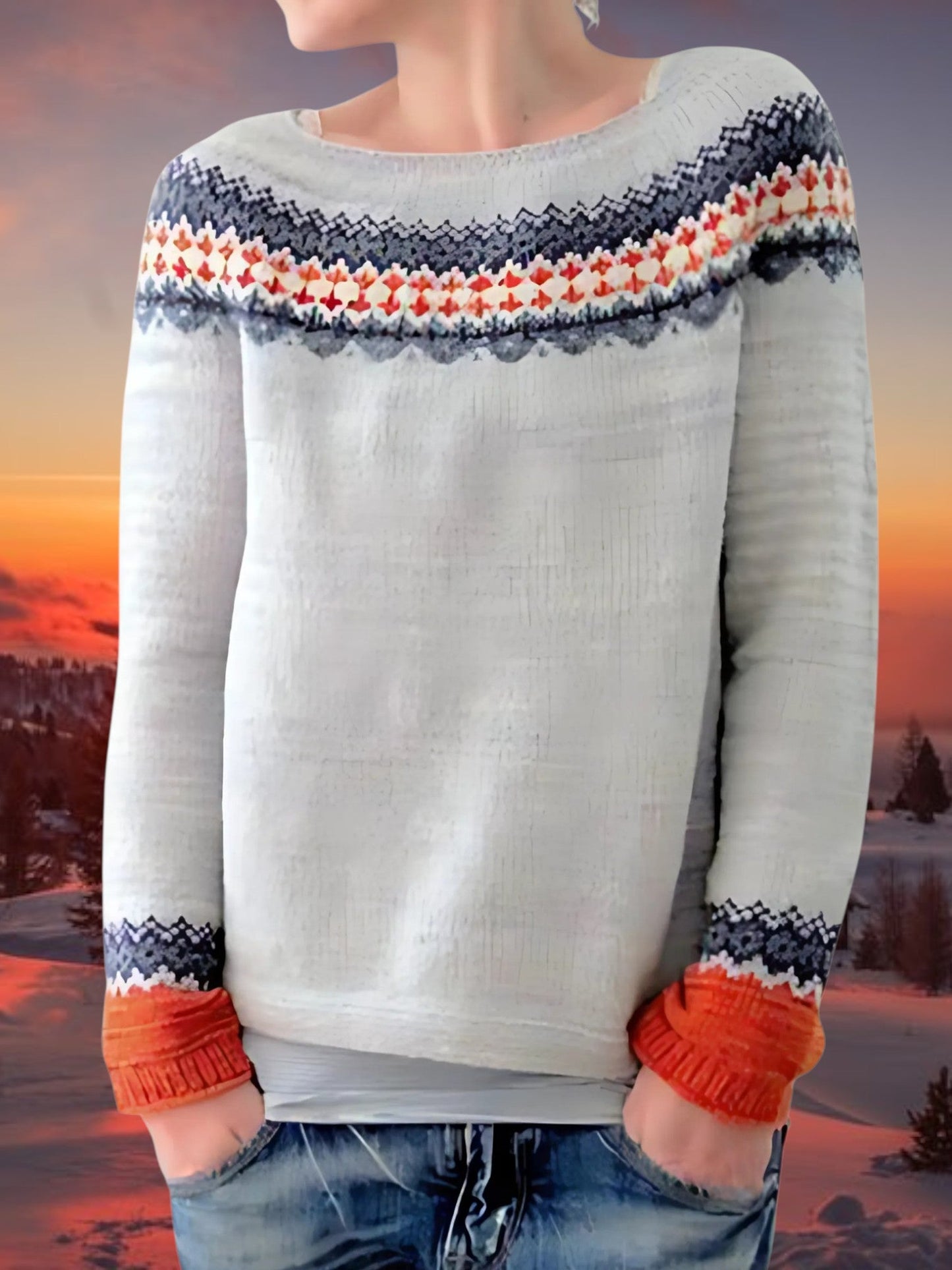 Pullover mit entspannter Passform | U-Boot-Ausschnitt 4