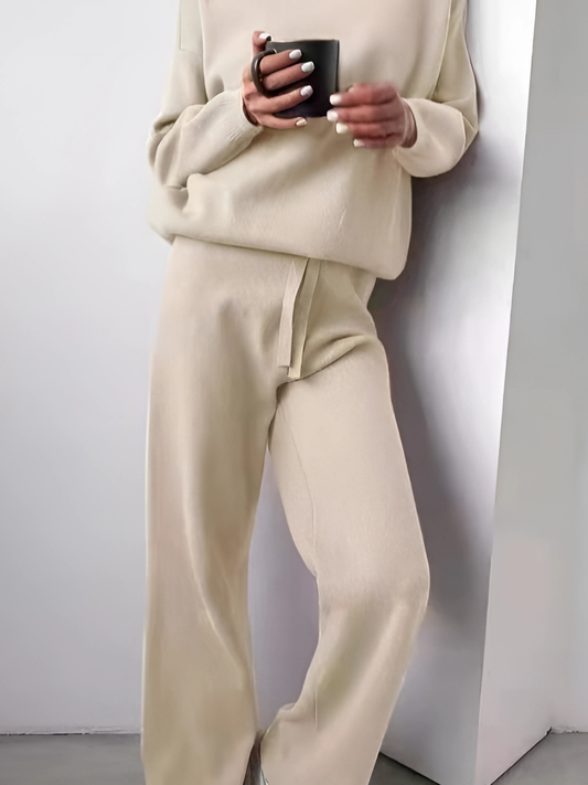 Rollkragen-Lounge-Set für Damen | Weiche Baumwolle 0