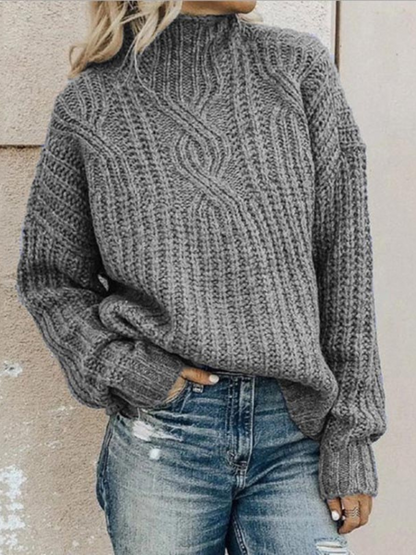 Rollkragenpullover Damen | Bequeme Passform