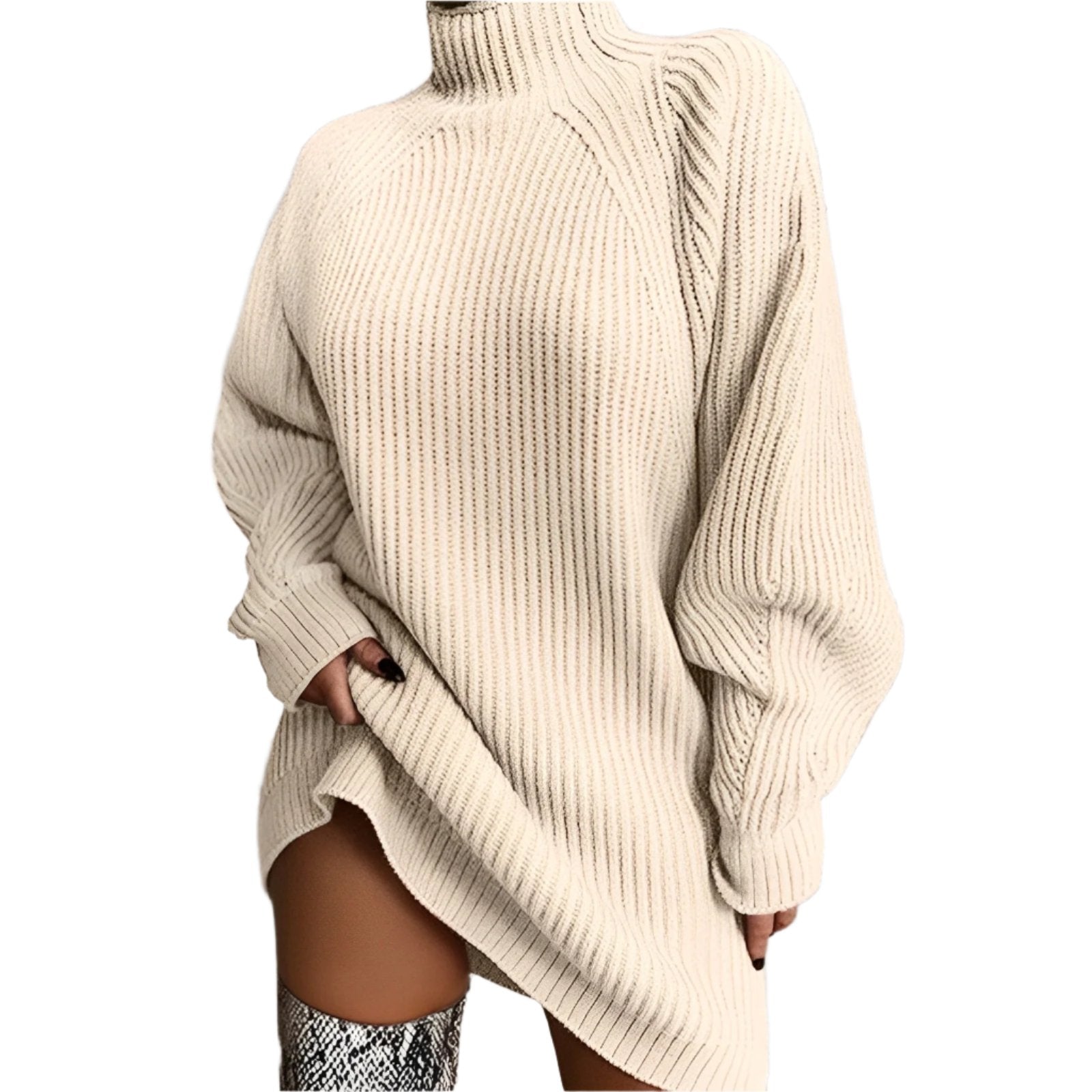 Rollkragenpullover Damen | Oversized Passform 0