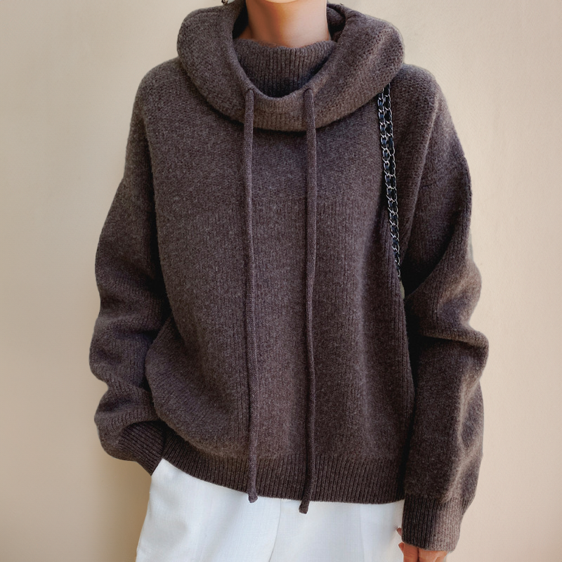 Rollkragenpullover Damen | Relaxed Fit