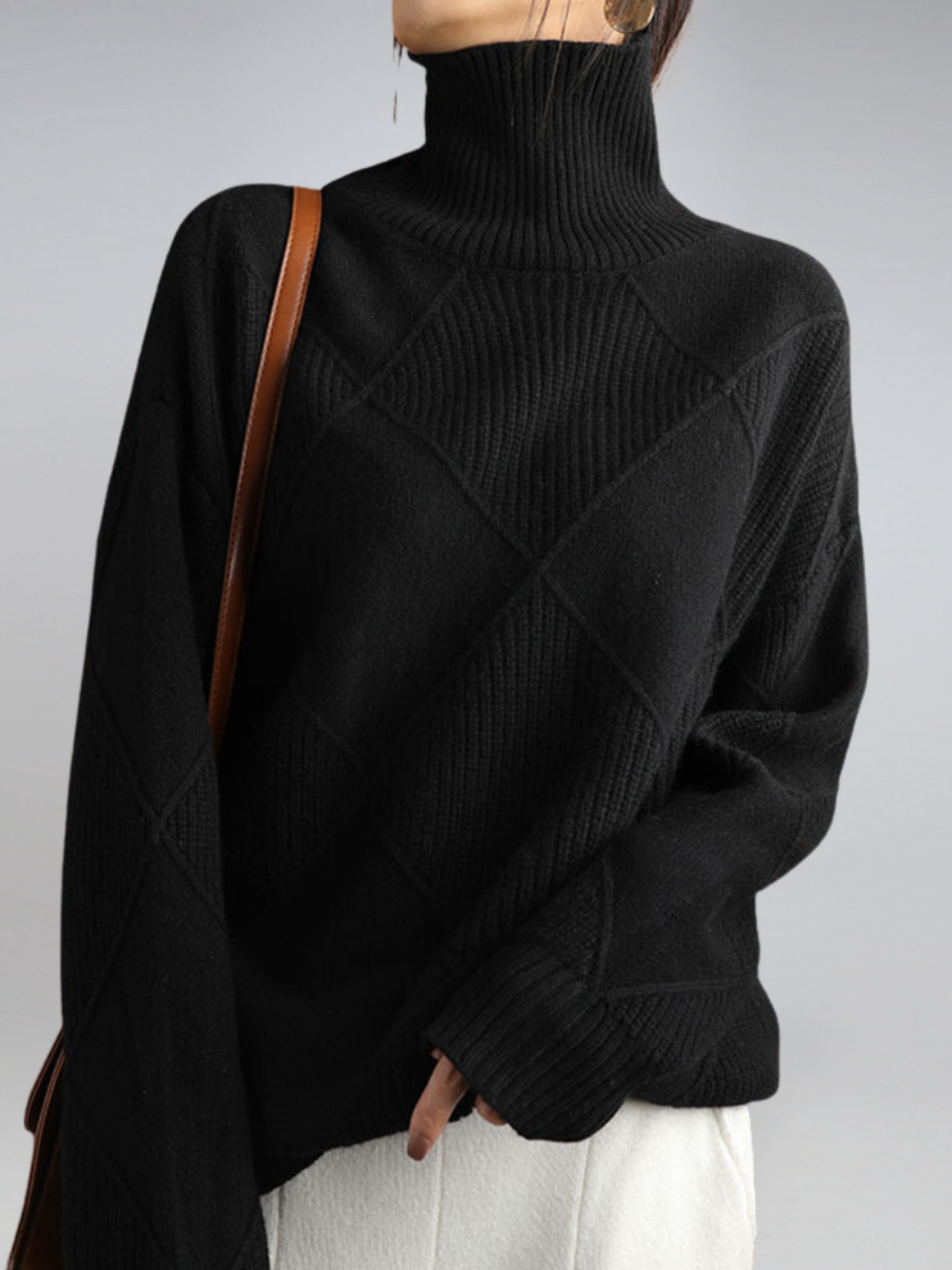 Rollkragenpullover Damen | Strickmuster 3