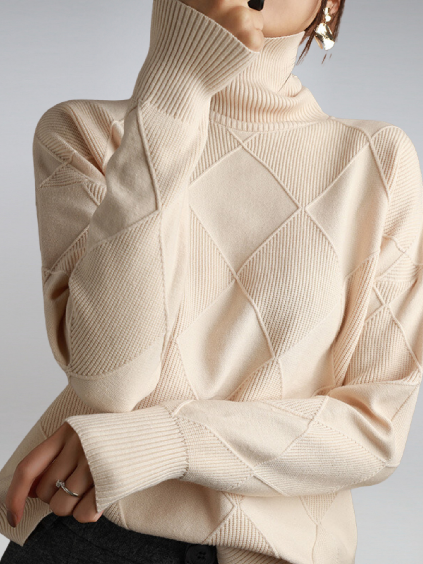 Rollkragenpullover Damen | Strickmuster 5