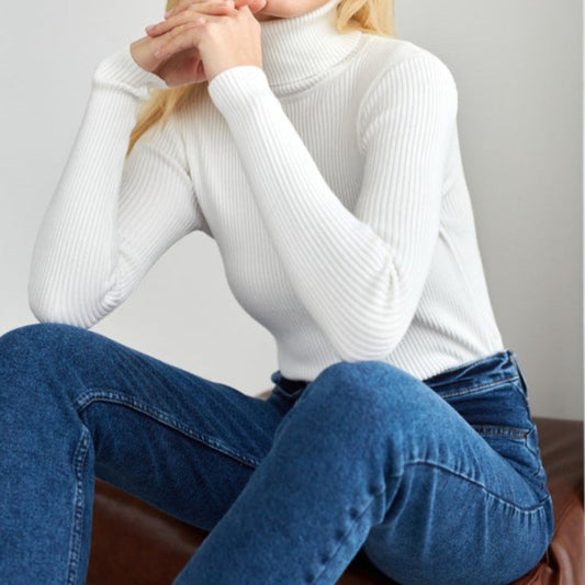 Rollkragenpullover Damen | Warmer Casual Style 0