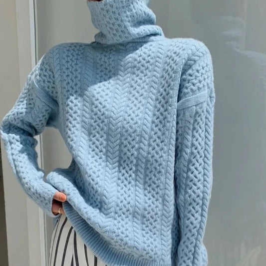 Rollkragenpullover Damen | Figurbetont, Hoher Kragen | Winter 0