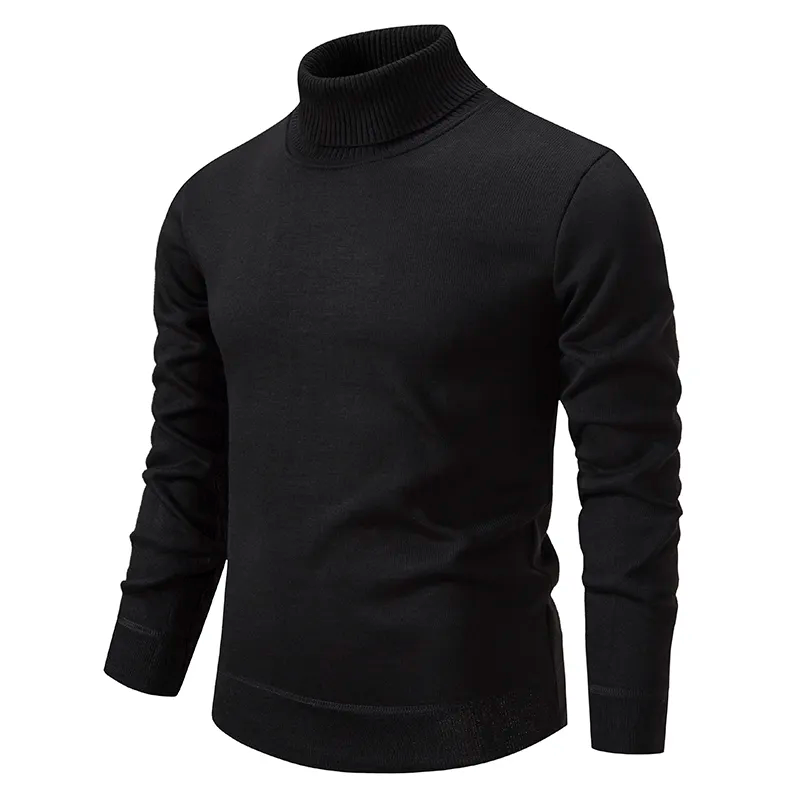 Rollkragenpullover Herren | Baumwollmischung, klassisches Design 1