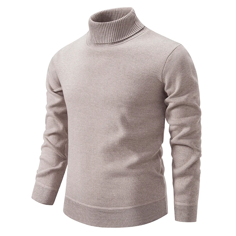 Rollkragenpullover für Herren | Baumwollmischung, klassisches Design 0