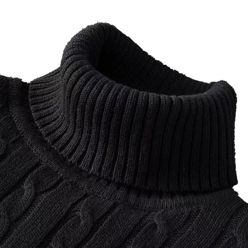 Rollkragenpullover für Herren, tailliert, wärmeisolierend