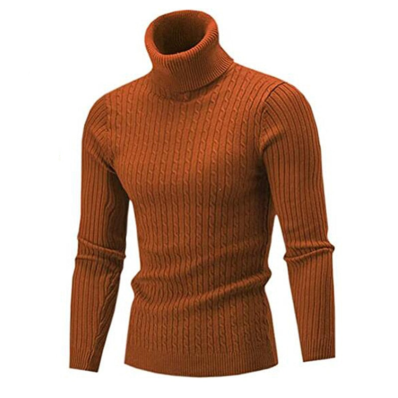 Rollkragenpullover für Herren, tailliert, wärmeisolierend