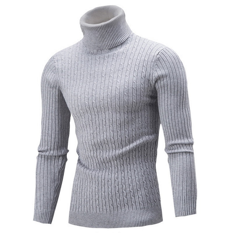 Rollkragenpullover für Herren, tailliert, wärmeisolierend