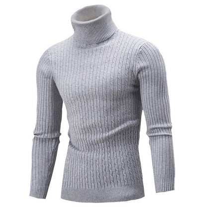 Rollkragenpullover für Herren, tailliert, wärmeisolierend