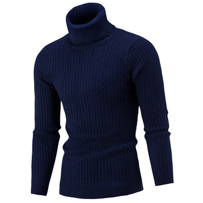 Rollkragenpullover für Herren, tailliert, wärmeisolierend