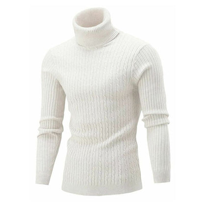 Rollkragenpullover für Herren, tailliert, wärmeisolierend