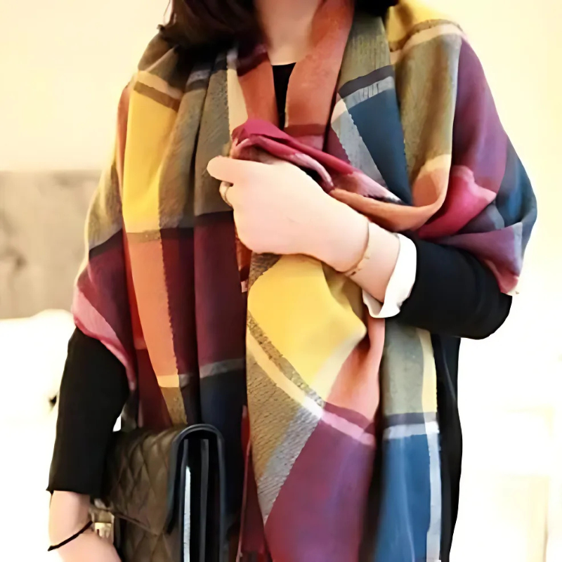 Schal für Damen | Weiches Rautenmuster | Winter 1