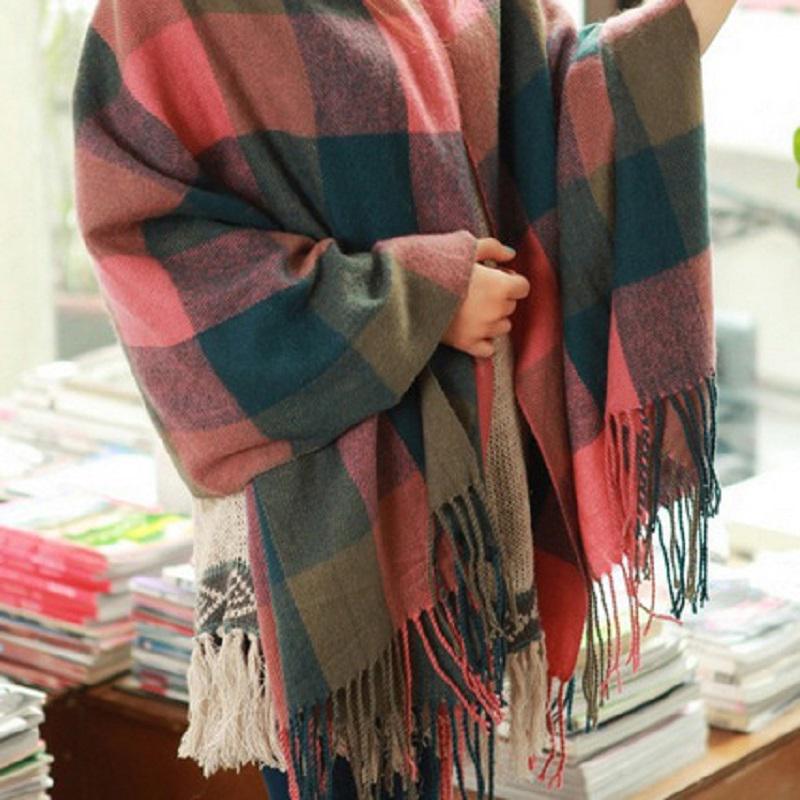 Schal für Damen | Weiches Rautenmuster | Winter 7