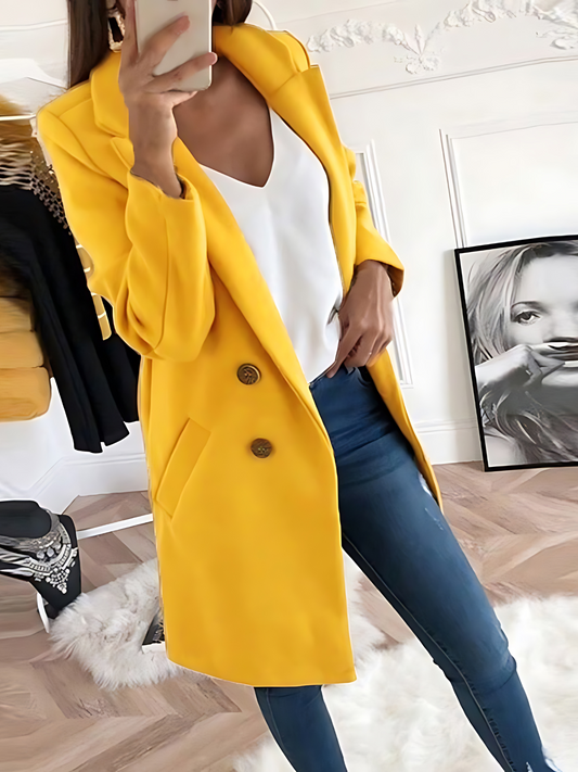 Schicker Designmantel für Damen, Langarm | Winter 0