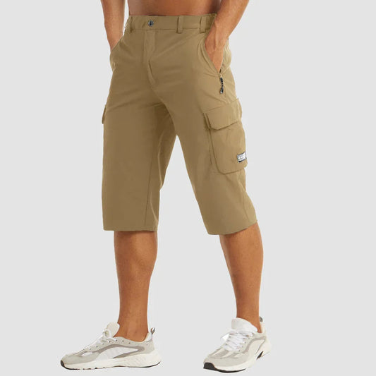 Cargo Shorts Herren | Funktionale 3/4 Hose mit Mehrfachtaschen