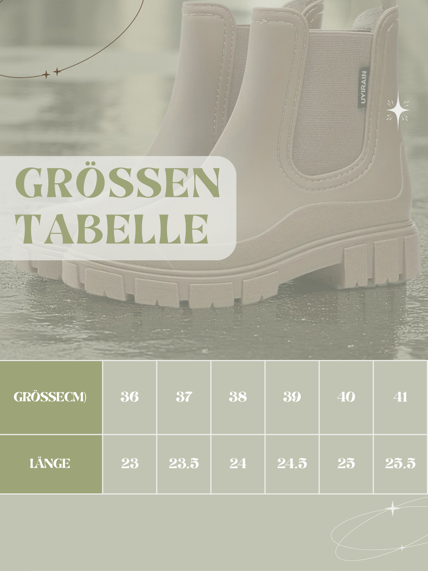 Wasserdichte Regenstiefel | Rutschfeste Sohle