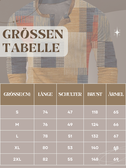 Chris | Stilvolles Herrenhemd im Patchwork-Design mit langem Arm und schmeichelhafter Passform
