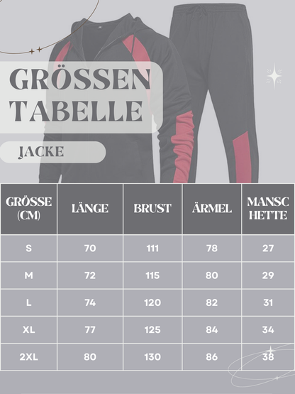 Herren-Trainingsanzug mit Kapuze, atmungsaktives Material | Normale Passform