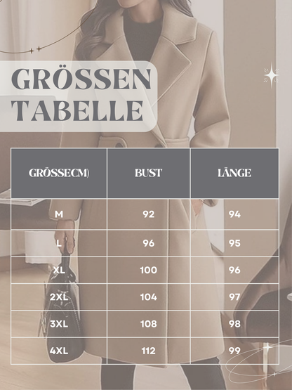 Wollmantel voor dames, met riem | lang