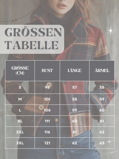 Damenjacke, tailliert, Karomuster | Herbst/Winter