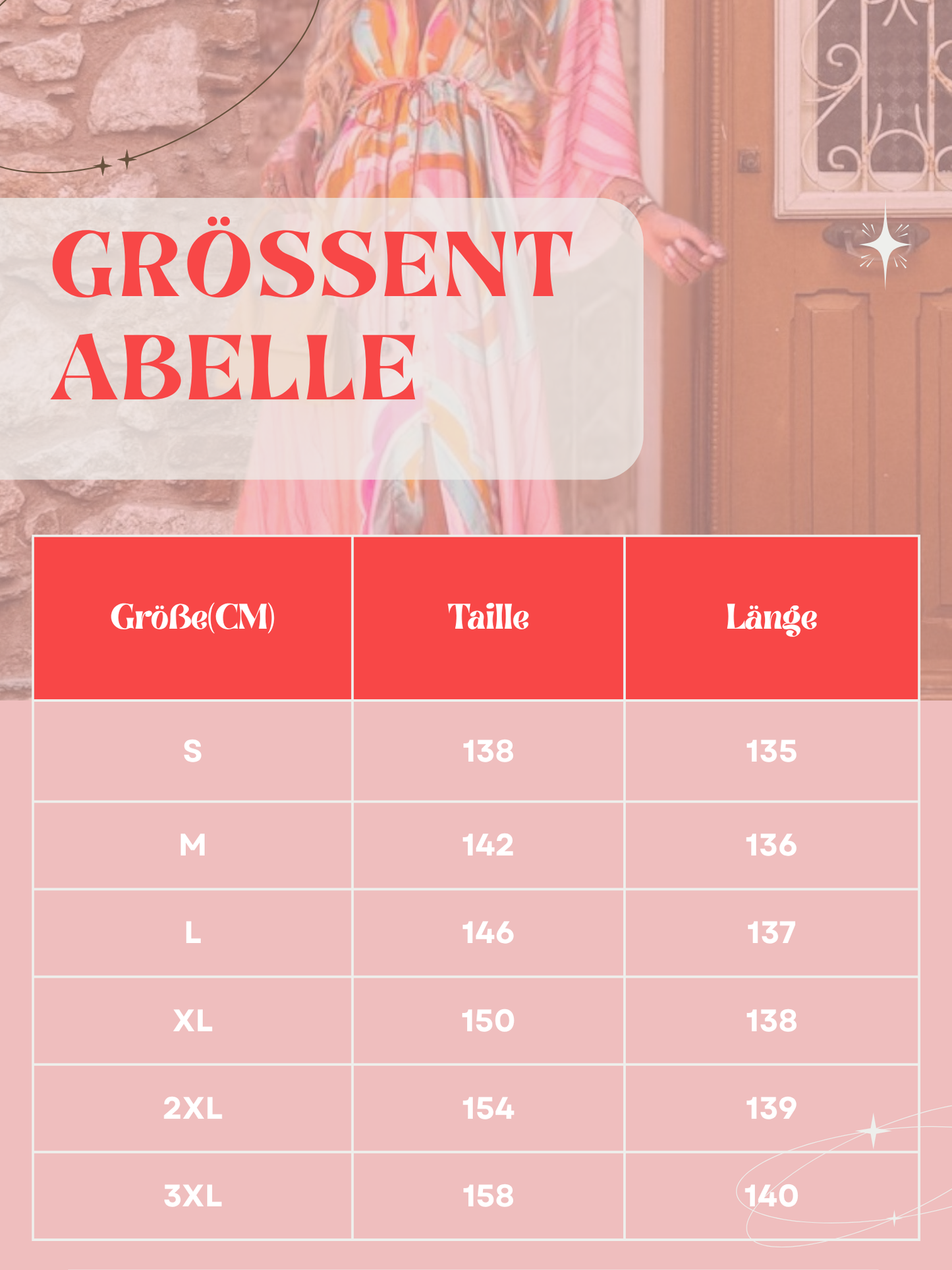 Leichtes farbenfrohes Maxikleid mit langen Ärmeln und lässigen Passform