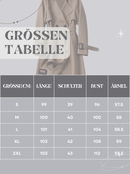 Trenchcoat für Damen | Zweireihiges Design Mantel