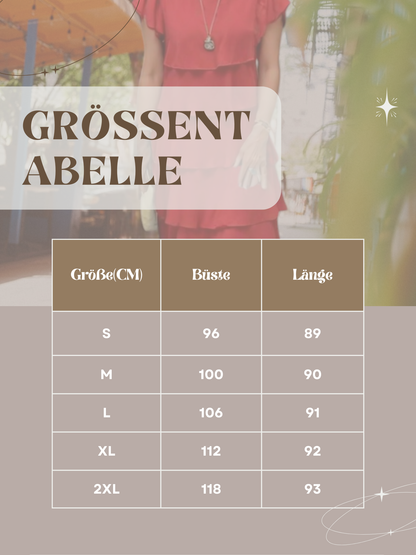 Line | Elegantes Damenkleid aus Seidenchiffon mit fließendem Schnitt, kurze Ärmel, knielang für festliche Anlässe