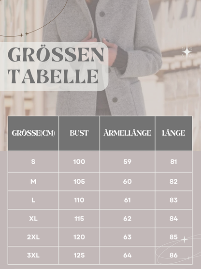 Wollmantel Damen, Retro-Knopfverschluss | Winter