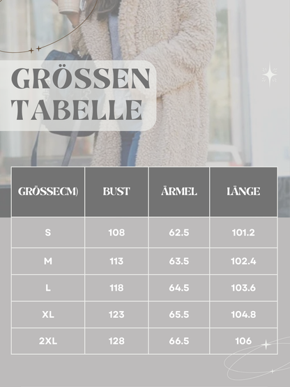Wintermäntel für Damen, Langer Teddymantel | Warm