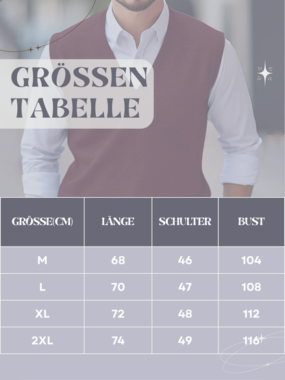 Ärmellose Pullunderweste für Herren | Maßgeschneiderte Passform