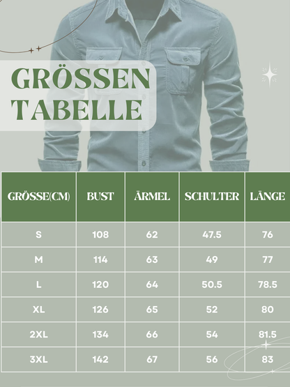 Langarmhemd für Herren, Cordstoff | Regular Fit