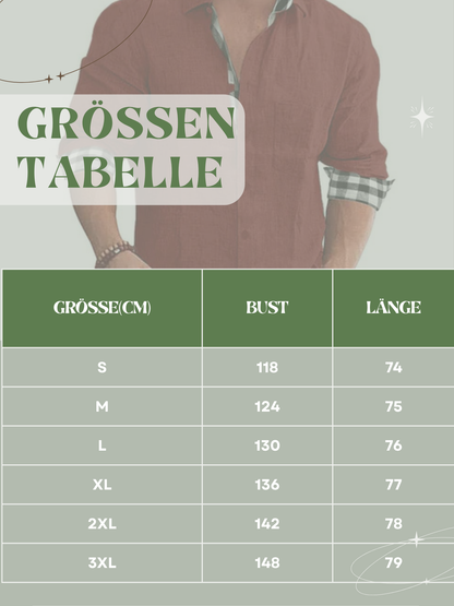 Langarmhemd für Herren | Kariertes Design