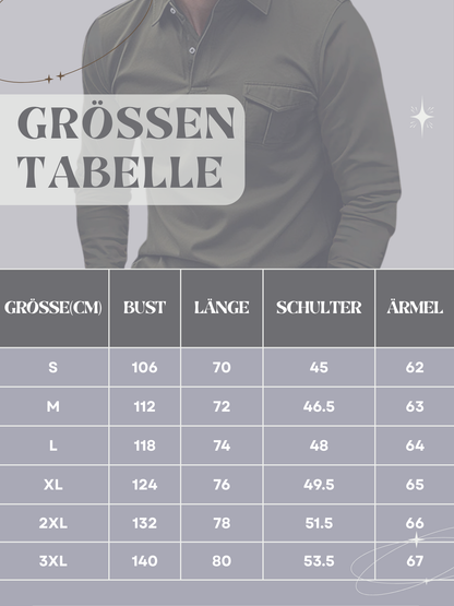 Langarm-Poloshirt für Herren | Zeitloses Design