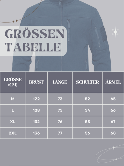 Fleecejacke für Herren | Wärmend, Stehkragen | Normale Passform