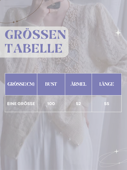 Strickmantel für Damen | Perlenknopf-Detail