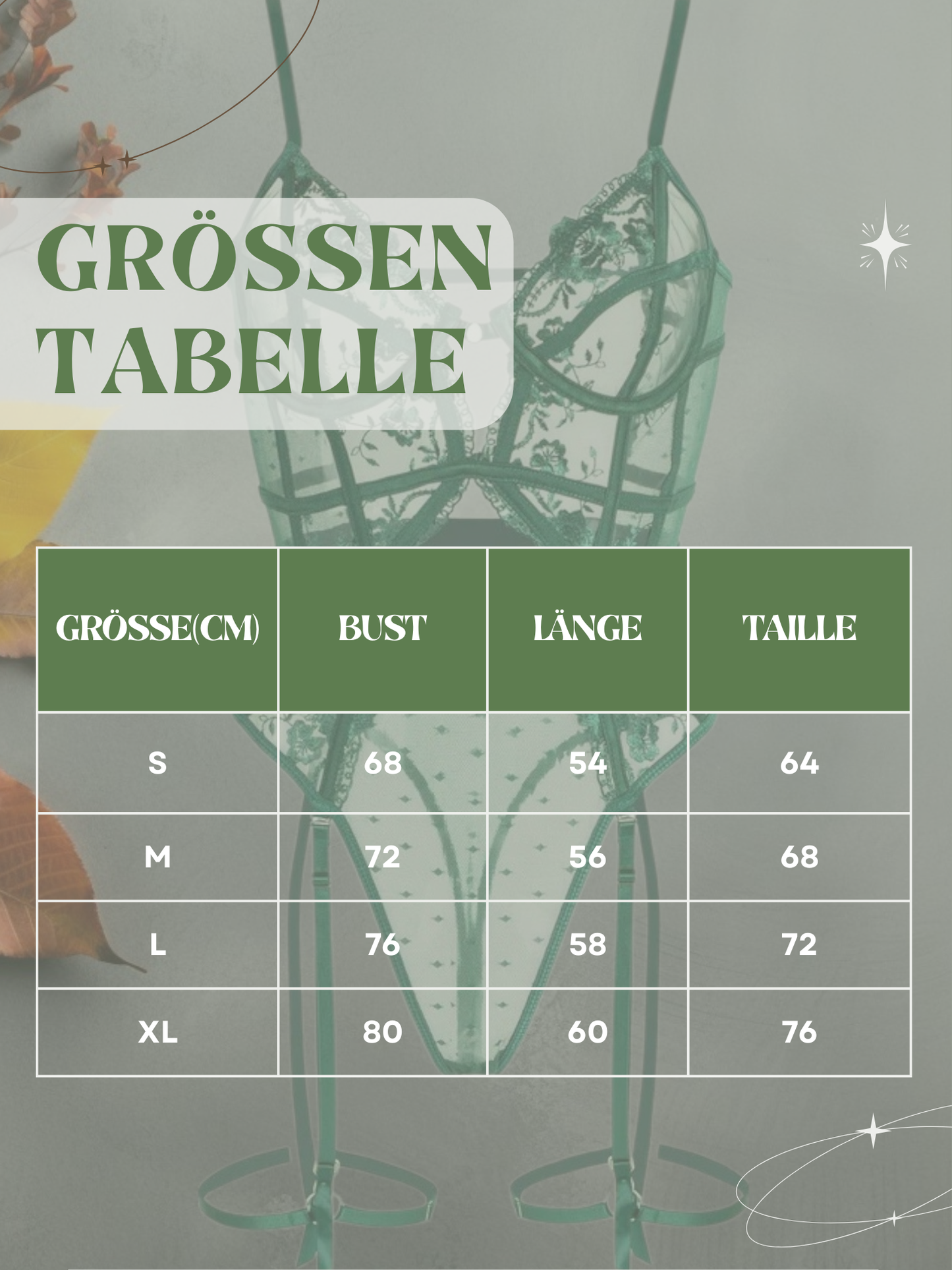 Groene spitzen bodysuit met onderdraadondersteuning en verstelbare banden