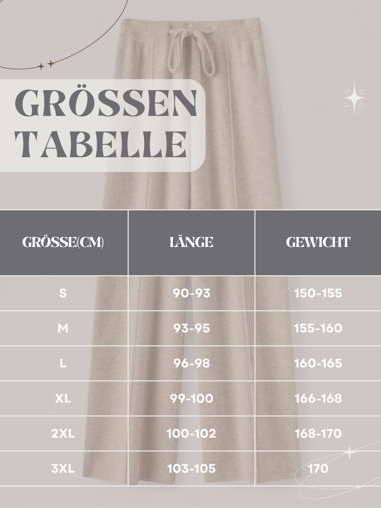 Weit geschnittene Strickhose für Damen | Must-have für Herbst und Winter