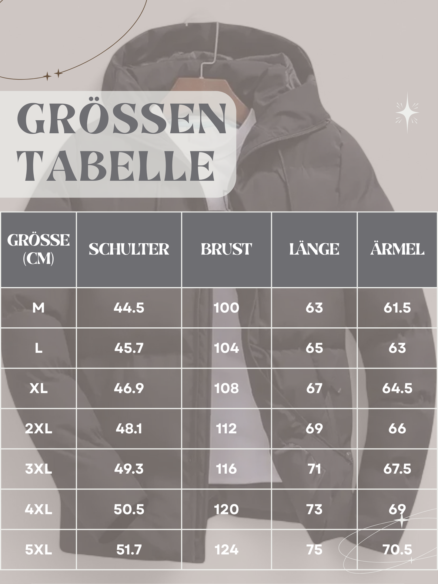 Daunenjacke für Herren | Gestepptes Design | Winter