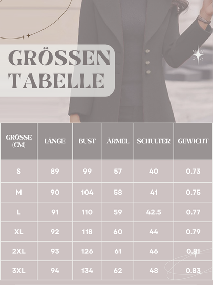 Wollmantel für Damen | Taillierte Passform, klassisches Design