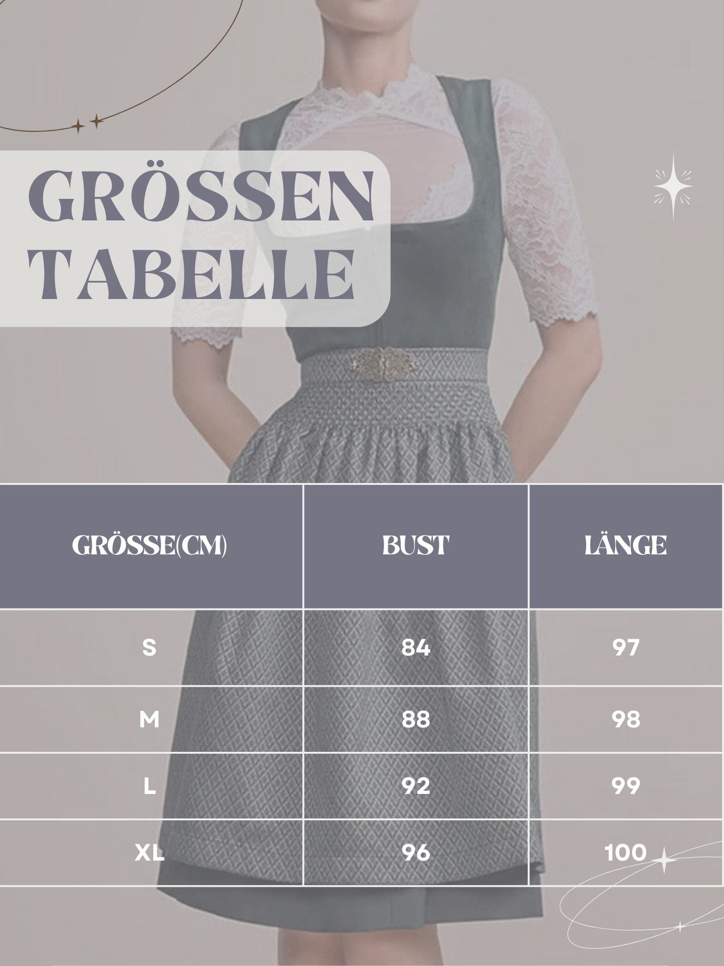 Figurbetontes Midi-Dirndlkleid | Oktoberfest-Outfit
