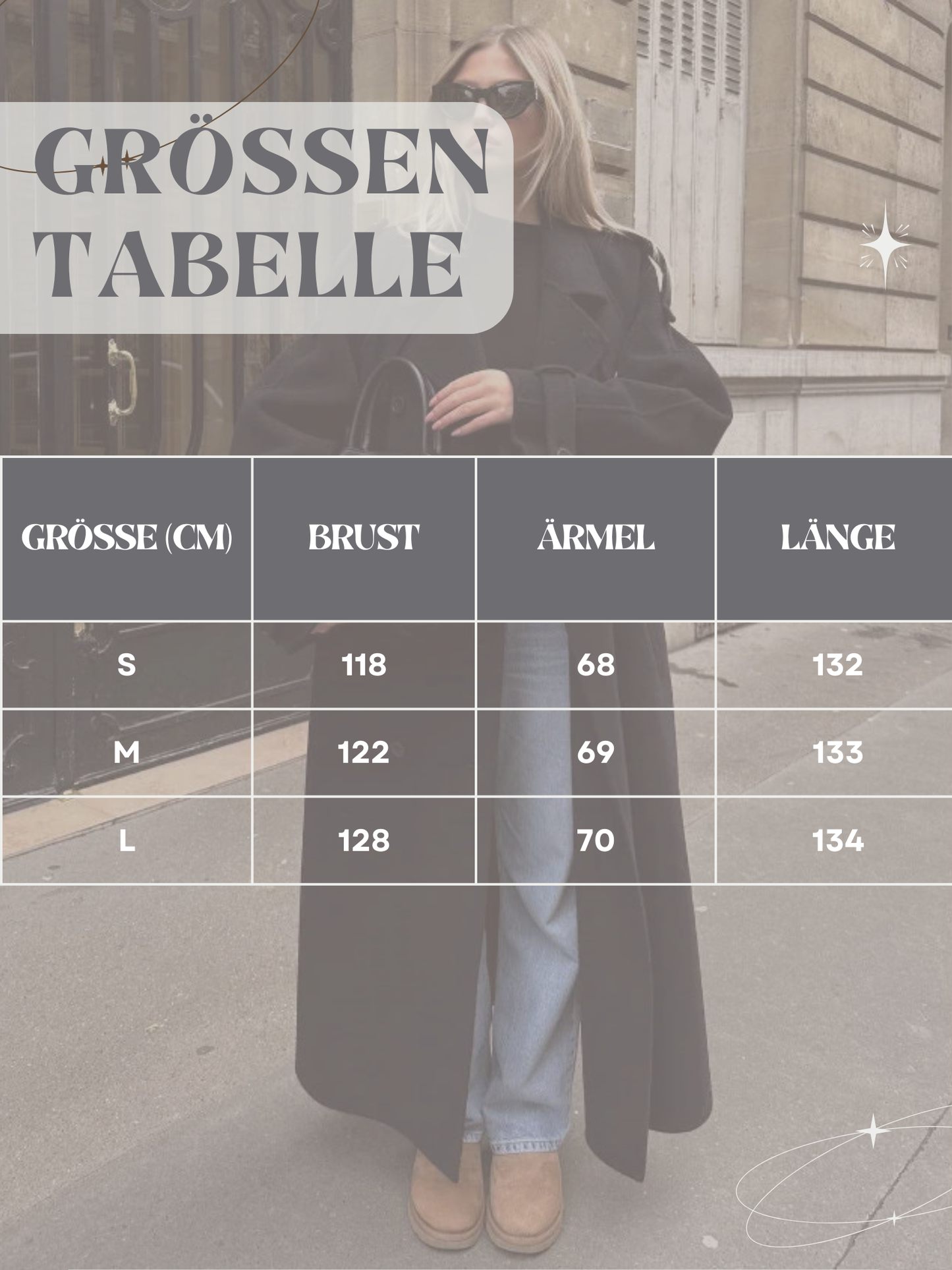 Wollmantel für Damen, Oversized, lang | Winter