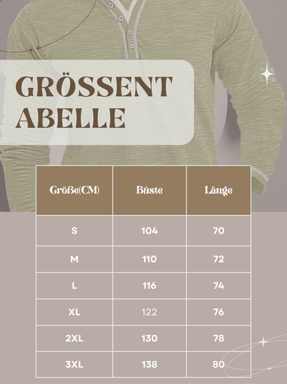 Jörg | Herren Langarmshirt mit V-Ausschnitt aus atmungsaktivem Material für den Frühling