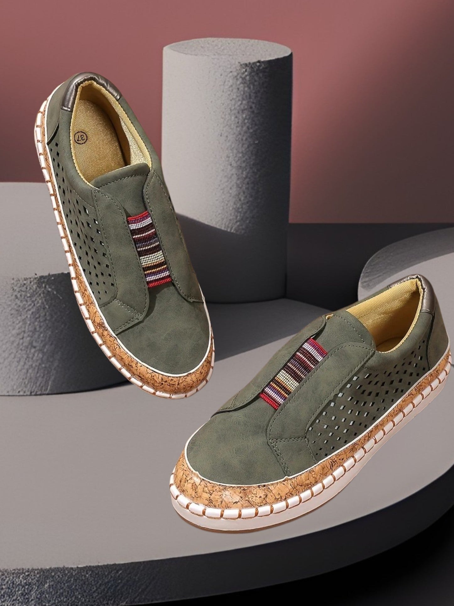 Slip-on-Schuhe mit schockabsorbierenden Sohlen für den ganzen Tag Komfort 3
